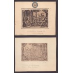 Marcantonio Raimondi, A man with two trumpets