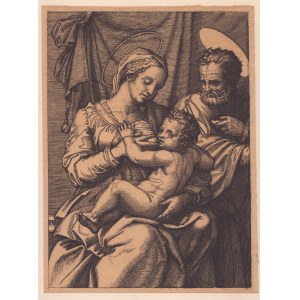 Marcantonio Raimondi, The Madonna breastfeeds the Child