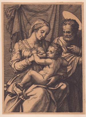 Marcantonio Raimondi, The Madonna breastfeeds the Child
