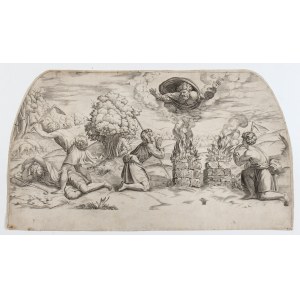 Marcantonio Raimondi, The Sacrifice of Cain and Abel