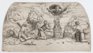 Marcantonio Raimondi, The Sacrifice of Cain and Abel