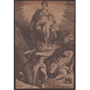 Giulio Bonasone, The Vision of Saint Jerome