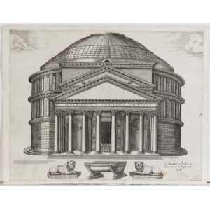 Nicolas Beatrizet, Pantheum Romanum nunc Marie Cognomento Rotumde vulgo notum...