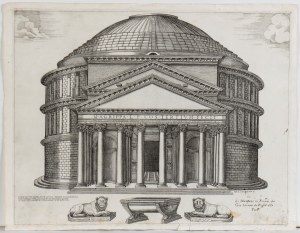 Nicolas Beatrizet, Pantheum Romanum nunc Marie Cognomento Rotumde vulgo notum...