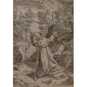 Agostino Carracci, San Francesco che riceve le stimmate