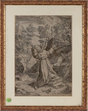 Agostino Carracci, Saint Francis Receiving the Stigmata