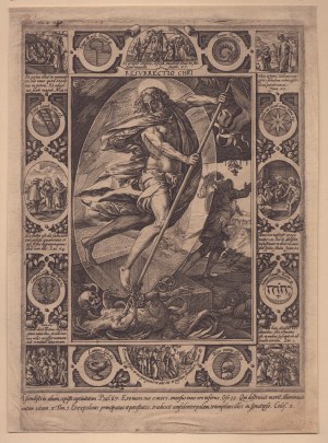 Hendrik Goltzius, Resurrection of Christ | Allegory of Prudence | Ego sum fons vitae 1578