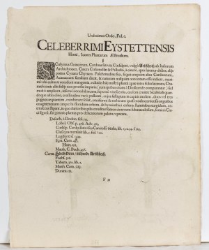 Basilius Besler, Acanthus and Cardus