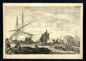 Stefano della Bella, Ship in the Port of Livorno