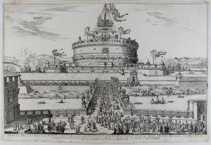 Giovanni Battista Falda, View of the Castle and Ponte Sant'Angelo
