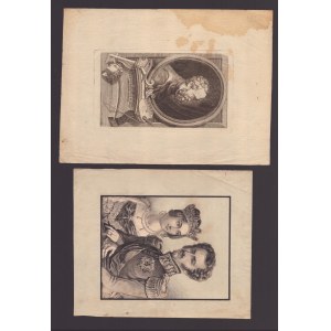 Lot of 50 portraits 17th-19th century