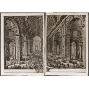 Giuseppe Vasi, The Interior of the Vatican Basilica... 1775
