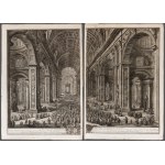 Giuseppe Vasi, The Interior of the Vatican Basilica... 1775