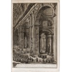Giuseppe Vasi, The Interior of the Vatican Basilica... 1775