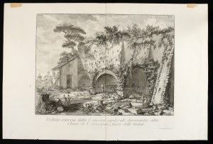 Giovanni Battista Piranesi, Veduta interna della Camera sepolcrale dirimpetto alla Chiesa di S. Sebastiano fuori le Mura