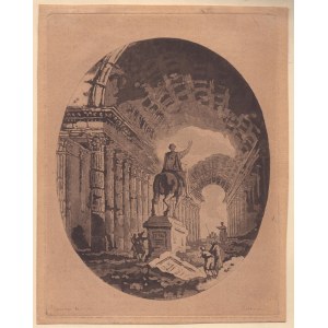 Jean Claude Richard de Saint-Non Abbé de Saint-Non, Equestrian portrait of Marcus Aurelius