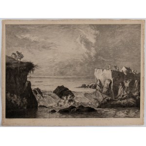 Jean Jacques de Boissieu, Landscape with a broken river dam in Holland 1782