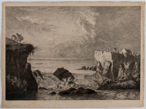 Jean Jacques de Boissieu, Landscape with a broken river dam in Holland 1782