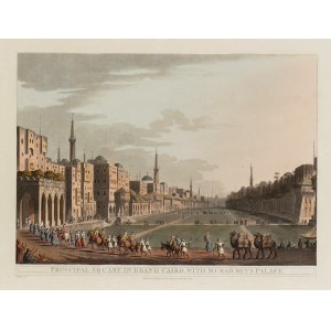 Thomas Milton, Principal Square in Grand Cairo, with Murad Bey&#39;s Palace 1811
