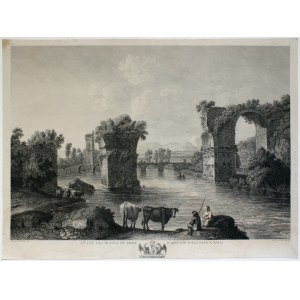 Georg Abraham Hackert, 1.ere vue des ruines du Pont d'Auguste sur la Nera à Narni