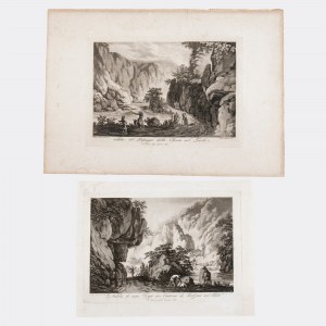 Gaetano Zancon, View of a Rock in the Outskirts of Bolzano in Tyrol | View of the Chiusa Pass in Tyrol