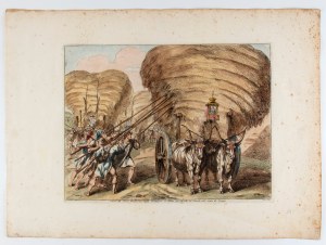 Bartolomeo Pinelli, Carri di Fieno, trasportati dalla campagna in Roma, per riporla nei Fienili, nel mese di Giugno 1821