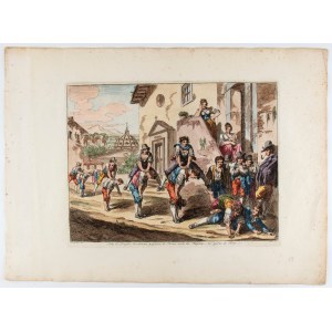 Bartolomeo Pinelli, Salta la quaglia, divertimento popolare di Roma, usato dai Ragazzi nei giorni di Festa 1821