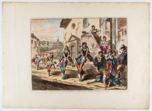 Bartolomeo Pinelli, Salta la quaglia, divertimento popolare di Roma, usato dai Ragazzi nei giorni di Festa 1821