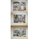 Bartolomeo Pinelli, Lot of three plates from the story of the brigand Massaroni 1823