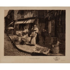 Max Horte, Piazza Campo de' Fiori a Roma 1901 approx.