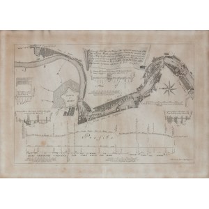 Carlo Nolli, Andamento del corso del Tevere e sue adiacenze... dal Porto di Ripetta fino al Porto di Ripa Grande... 1744