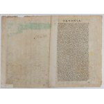 Abraham Ortelius, Saxoniae, Misniae, Thuringiae, Nova Exactissima que Descriptio