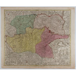 Matthaus Seutter, Archiducatus Austriae inferioris accuratissima tabula Augsburg, 1720