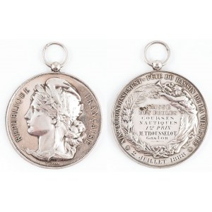 MEDAGLIA DI PREMIO, Fondo scolastico, 19° Festival del bacino del Villet, Francia, 1888