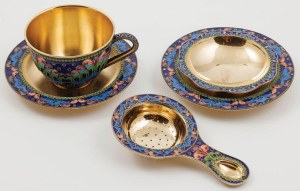 TEA SET, Russia, Leningrad Jewelry Works, 1957