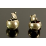 Jewelry set with coral, ORNO. Silver (313)