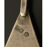 Pair of earrings, silver, porcelain (314)