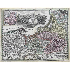 Matthäus Seutter (1678-1756) Borussiae Regnum cum adjacentibus Regionibus mappa…