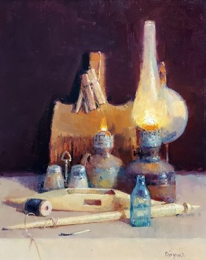 Serhij Stupka (1976), Martwa natura z lampą, 2021