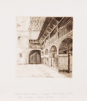 Marian LECIEJ (1921- 2001), Gdańsk, Podwórze Katowni, 1977