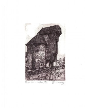 Marian LECIEJ (1921- 2001), Żuraw w Gdańsku, 1988
