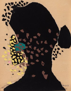 Pinchas Burstein \ Maryan (1927 Nowy Sącz - 1977 Nowy Jork), Bez tytułu, 1959