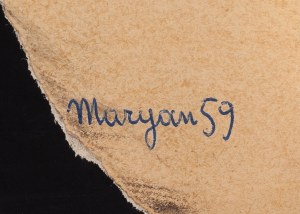 Pinchas Burstein \ Maryan (1927 Nowy Sącz - 1977 Nowy Jork), Bez tytułu, 1959