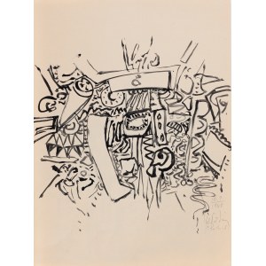 Aleksander Kobzdej (1920 Olesko - 1972 Warszawa), Szkic do cyklu Szczelin, 1968