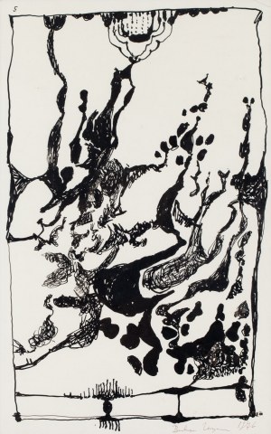 Barbara Zbrożyna (1923 Lublin - 1995 Warszawa), Kompozycja, 1976