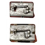 Two ribbon bars for Ostmedal and KVK with swords
