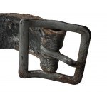 Shorter part of chinstrap with steel painted buckle for M40 and M42