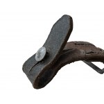 Shorter part of chinstrap with steel painted buckle for M40 and M42