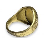 German WW II officer ring with initials EK