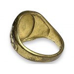 German WW II officer ring with initials EK